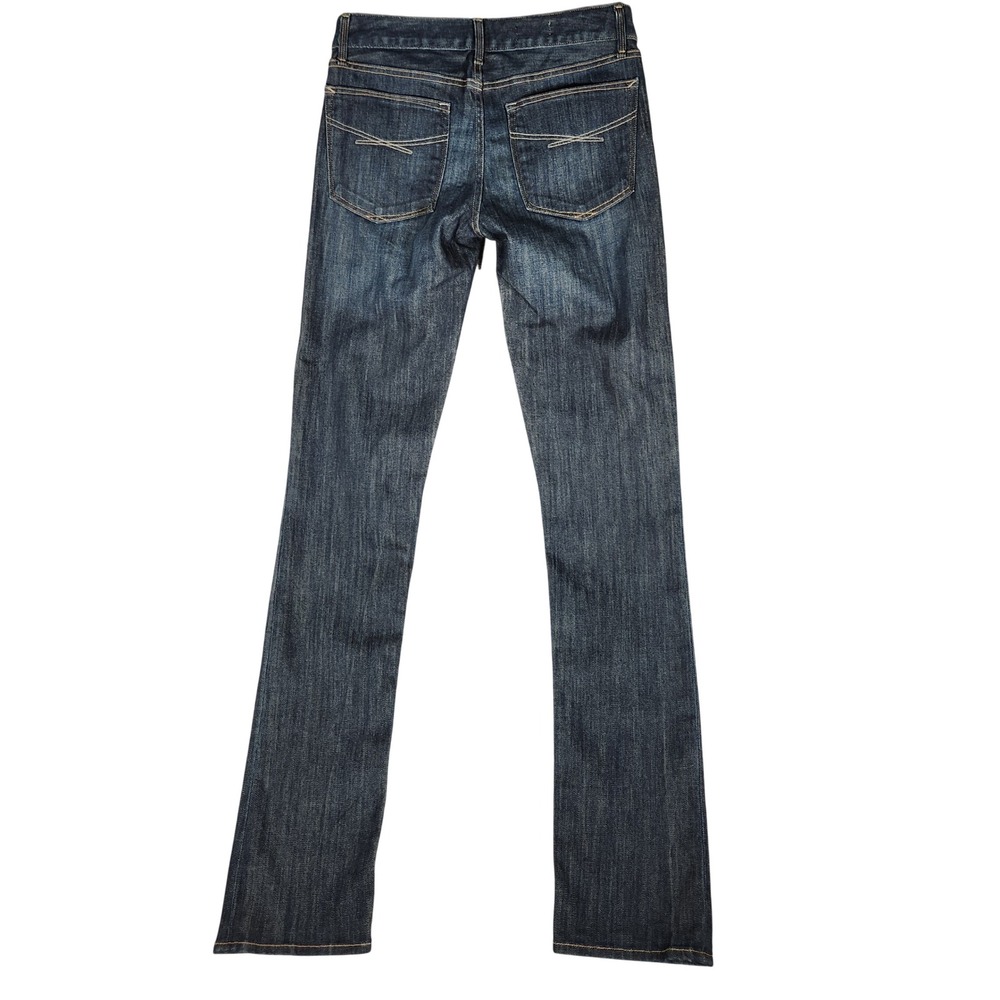 Gap Real Straight Jeans Womens 26/2XL Dark Wash NEW 1969 Extra Long Denim - Picture 11 of 13